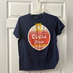 Coors Beer Graphic T-Shirt in Navy